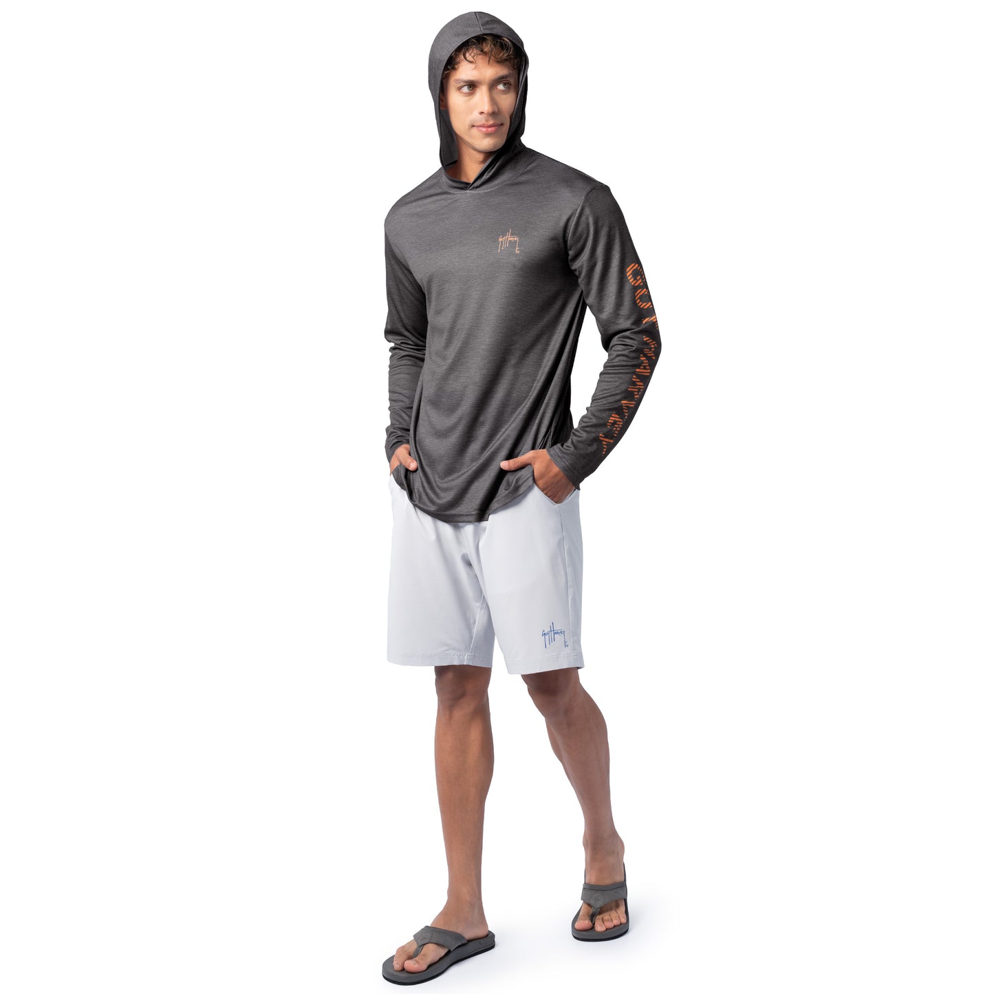 Men's Freshwater Collage UPF 50 Sun Protection Hoodie