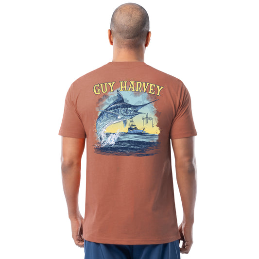 Men's Sketchy Blue Lightweight Tee