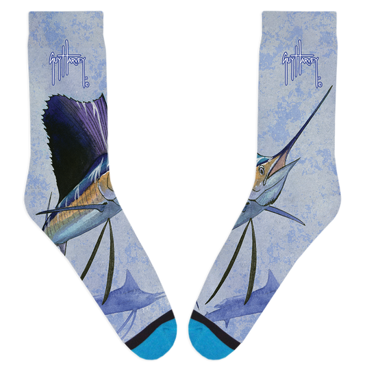 Guy Harvey Sailing Sail Socks View 1