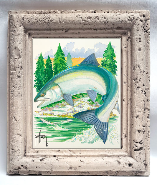 "Sockeye at Secluded Bay" Tile Art