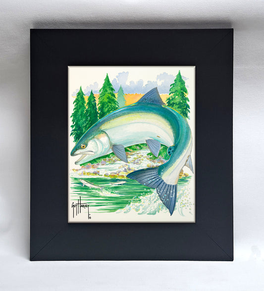 "Sockeye at Secluded Bay" Tile Art