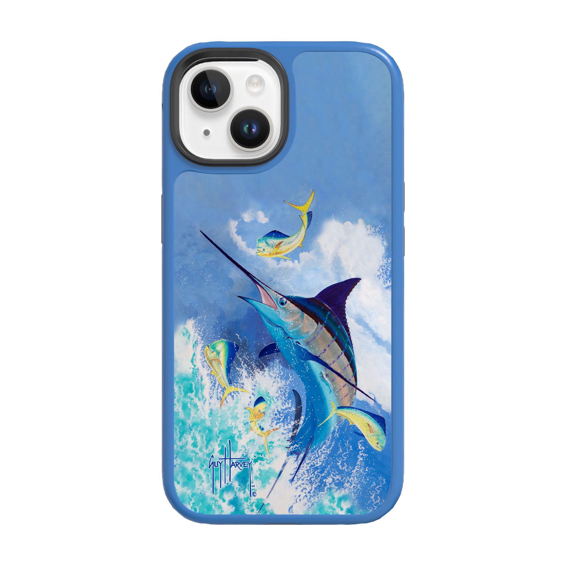 iPhone 15 Models - Fortitude Blue Commocean Phone Case View 3