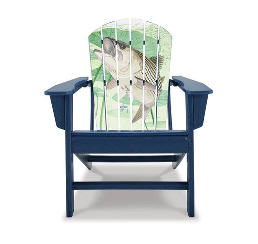 Striped Bass with Lilies Adirondack Chair