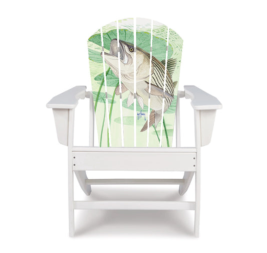 Striped Bass with Lilies Adirondack Chair