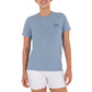 Ladies Tropical Short Sleeve Blue T-Shirt View 5