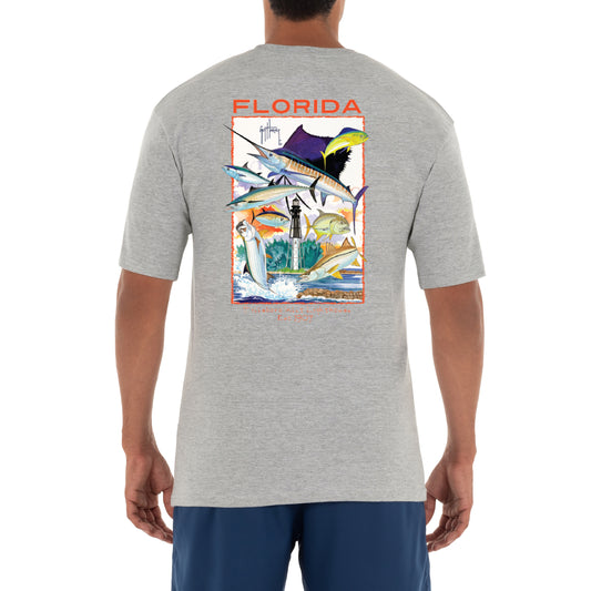 Men's 'Hillsboro Inlet Lighthouse' Short Sleeve Crew Neck T-Shirt View 1