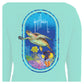 Ladies Reef And Friends Long Sleeve Green T-Shirt View 3