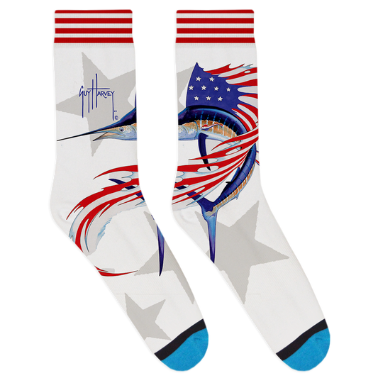 Americana White Socks View 1