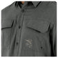 Men's Long Sleeve Heather Textured Cationic Grey Fishing Shirt View 6