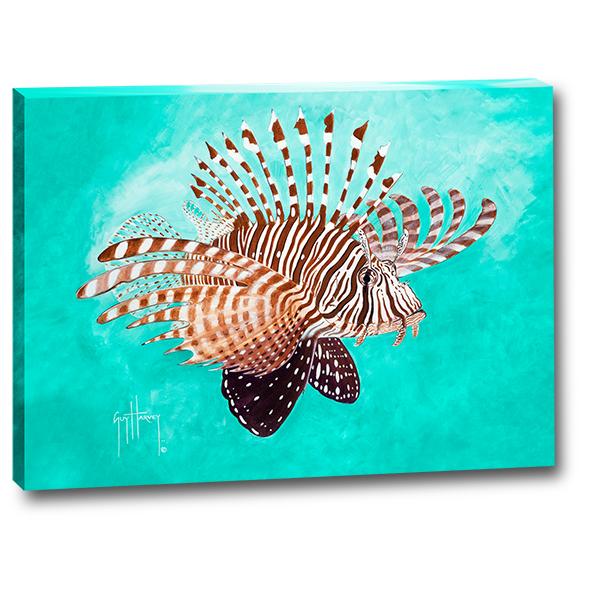 Guy Harvey | Dual Stingray Reef Small Canvas Art, 13x13