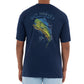 Men's Scribble Mahi Short Sleeve Navy T-Shirt View 1