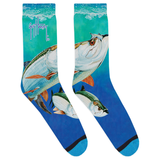 Tarpon Time Socks View 1