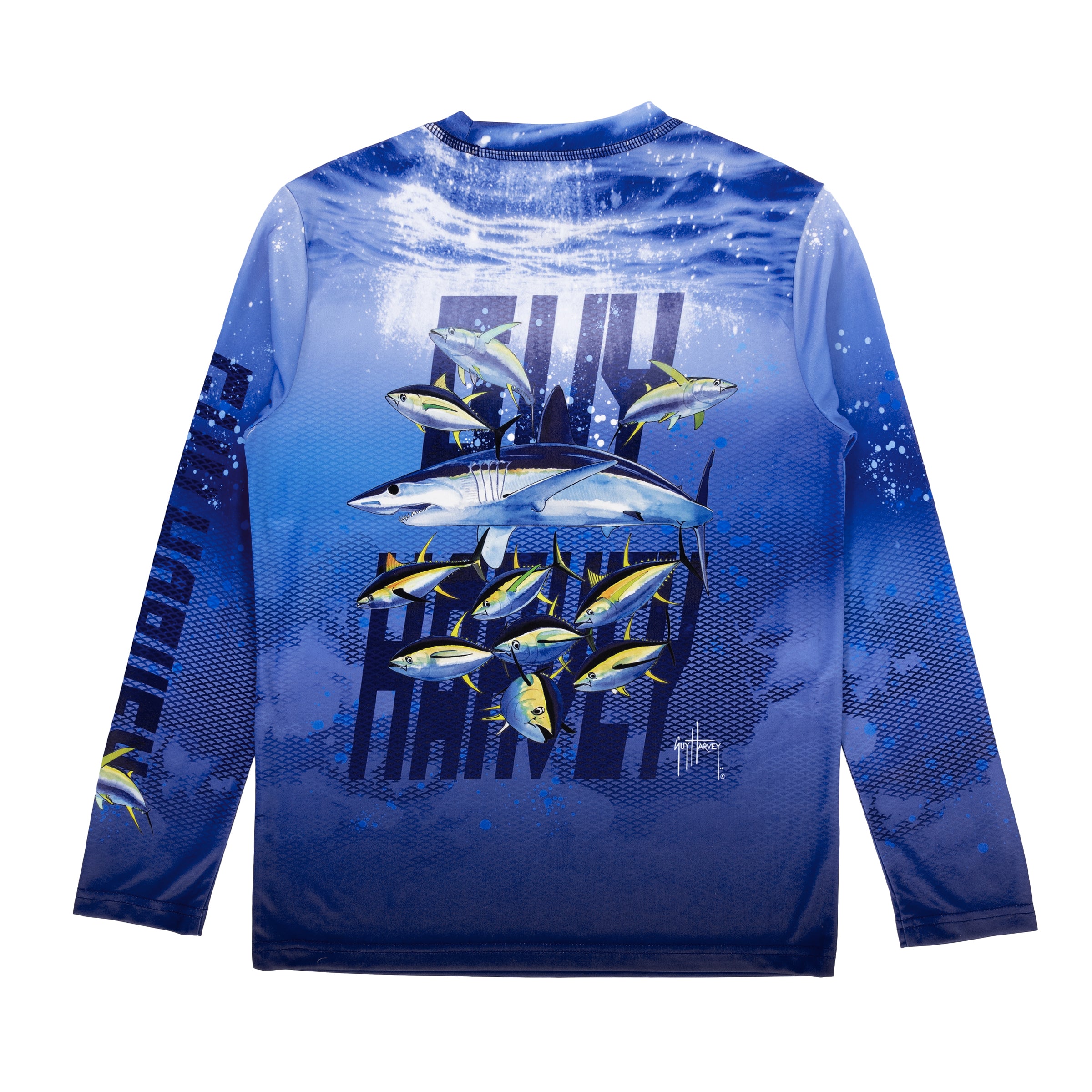 Kids Shark Performance Sun Protection Shirt UPF 30 – Guy Harvey