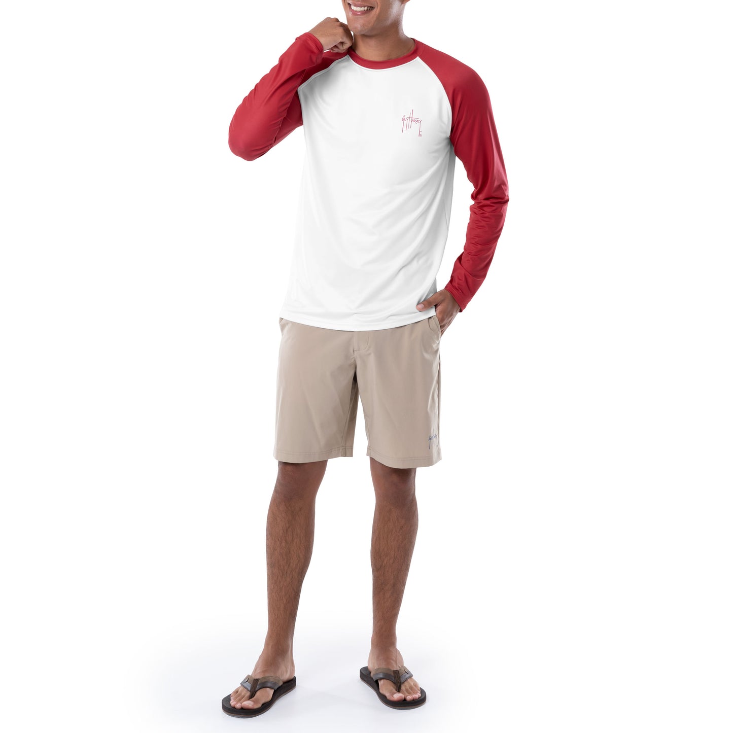 Men's American Shield Colorblocked Sun Protection Top View 5