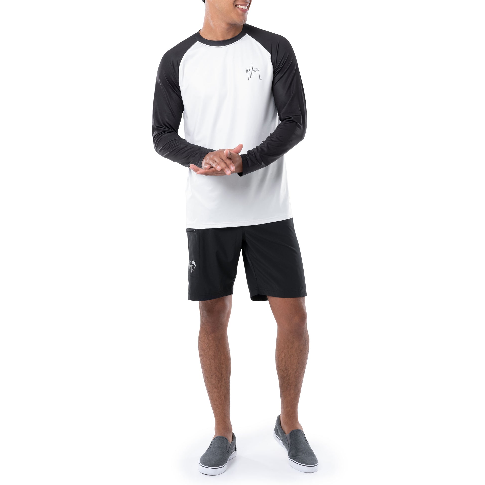 Men's On The Hunt Colorblocked Sun Protection Top View 5