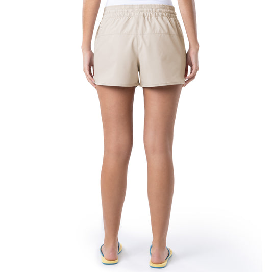 Ladies Beige Solid Short View 2