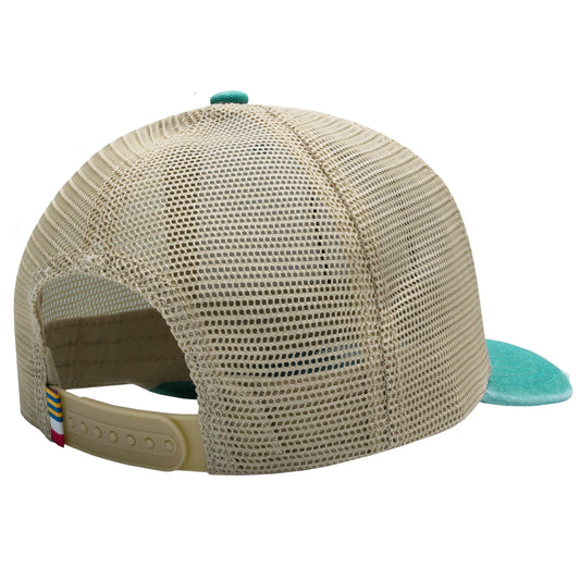 Dominica Patch Distressed Trucker Hat View 2