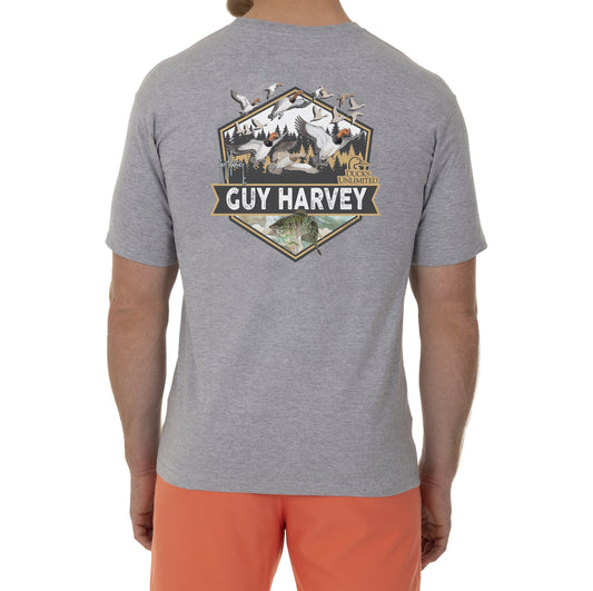 Ducks Unlimited x Guy Harvey Pocket Short Sleeve T-Shirt View 1