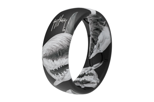 Guy Harvey Great White Shark Ring by Groove Life view 2 View 2