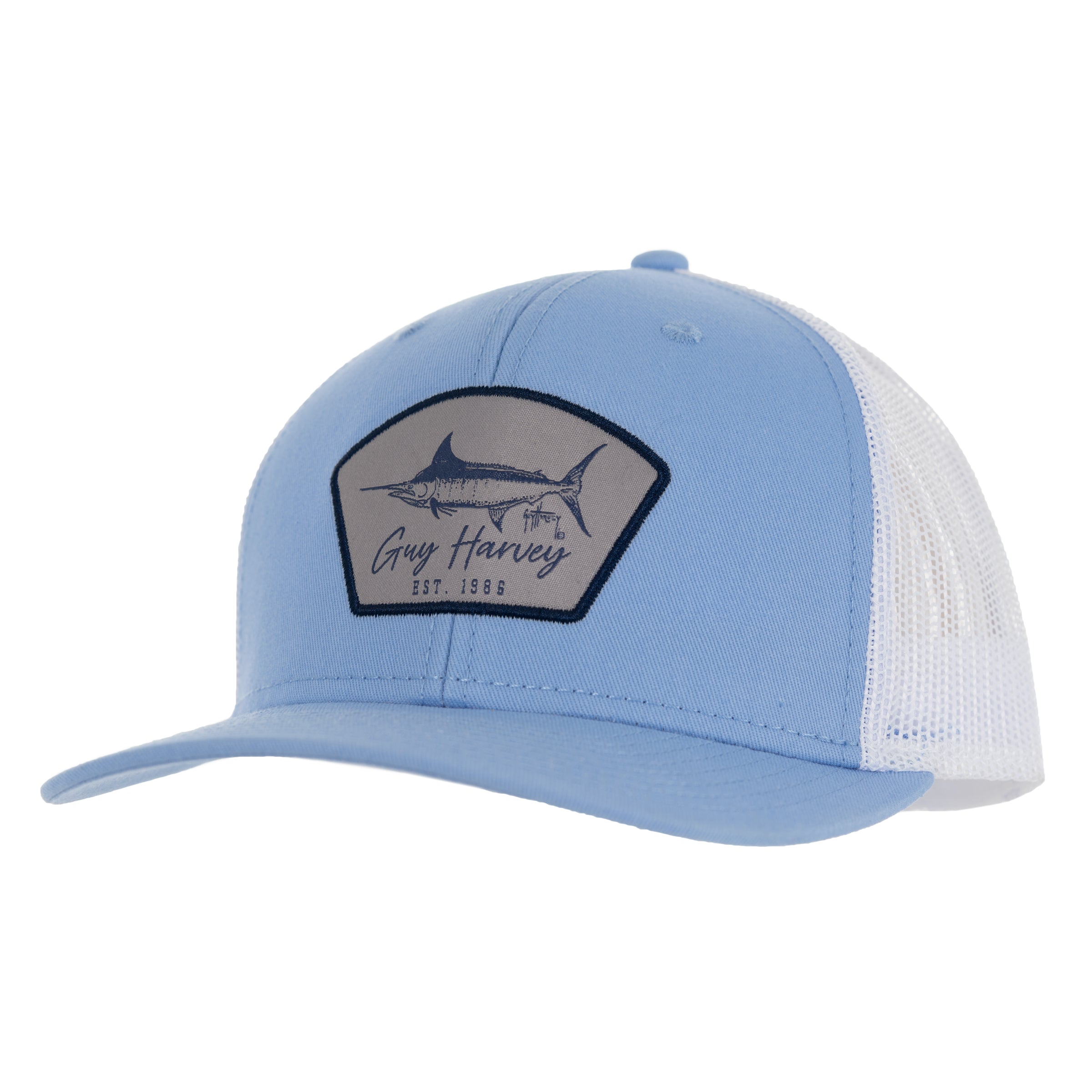 Ladies Light Blue Cali Vibes Mesh Trucker Hat – Guy Harvey