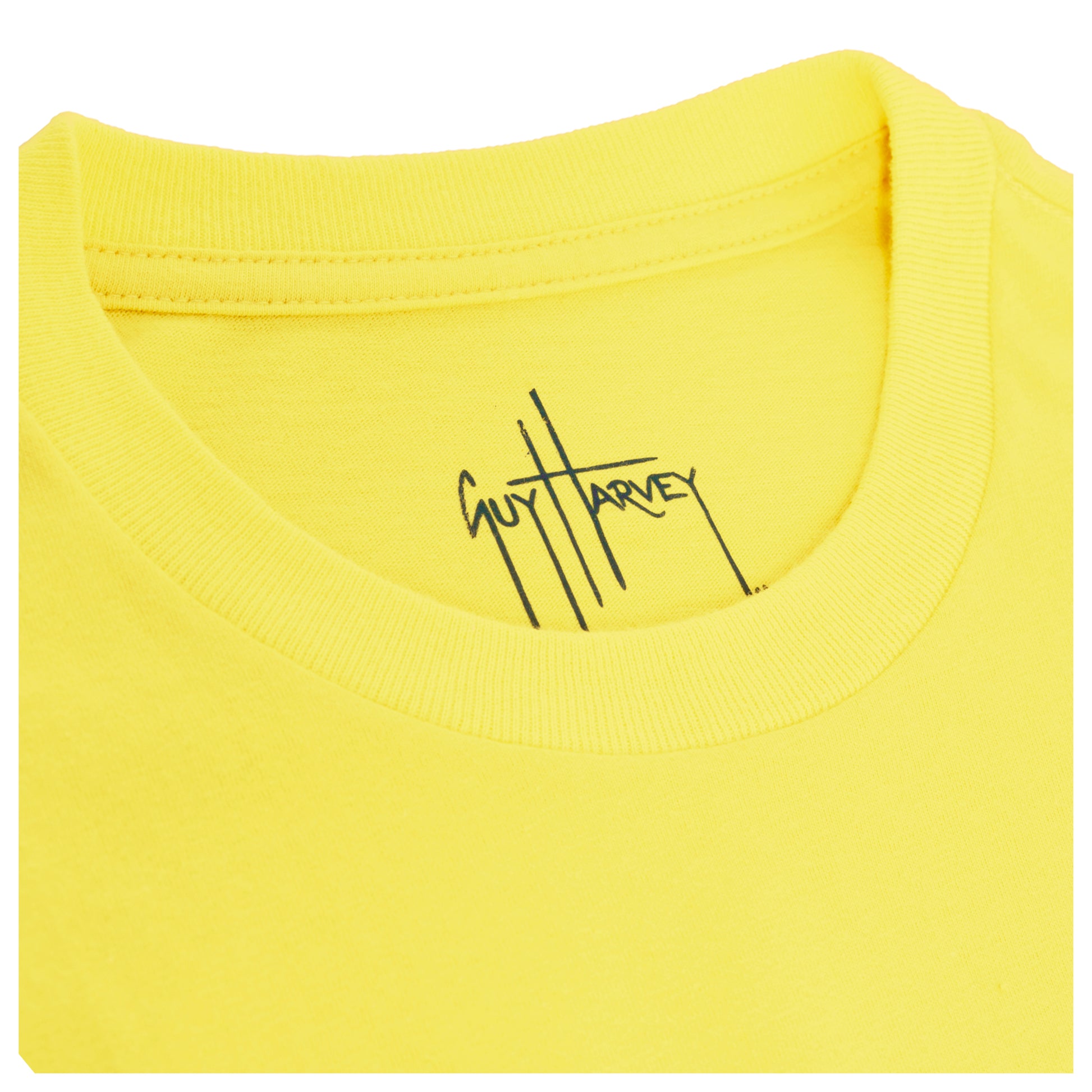 Girl's Heart Manatees Short Sleeve Yellow T-Shirt View 4