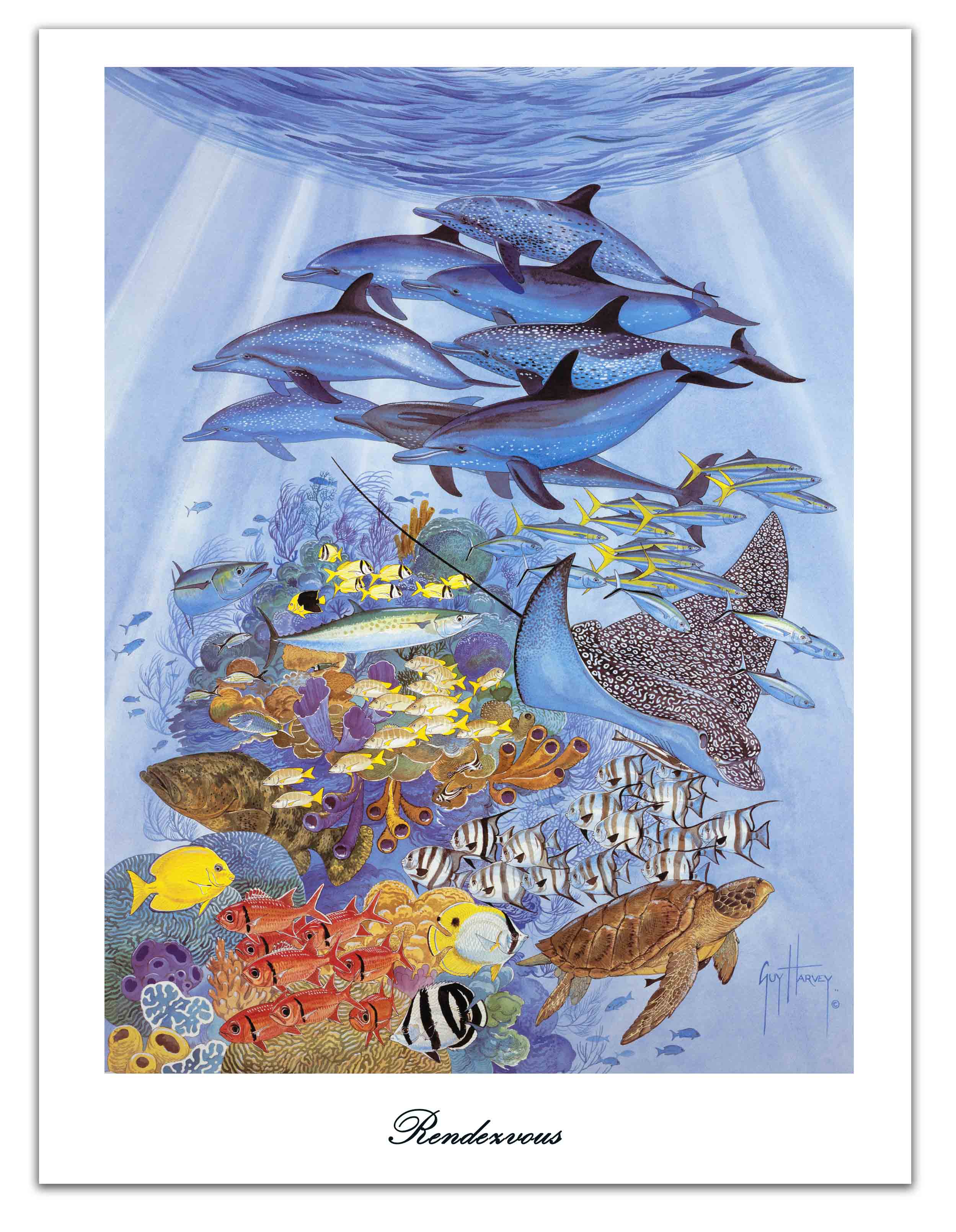 Rendezvous Lithograph – Guy Harvey