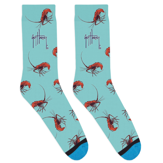 Spiny Lobster Blue Socks View 1