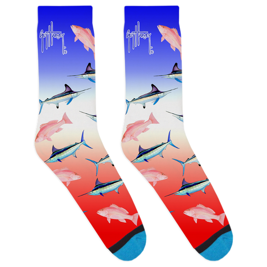 Red White Blue Socks View 1