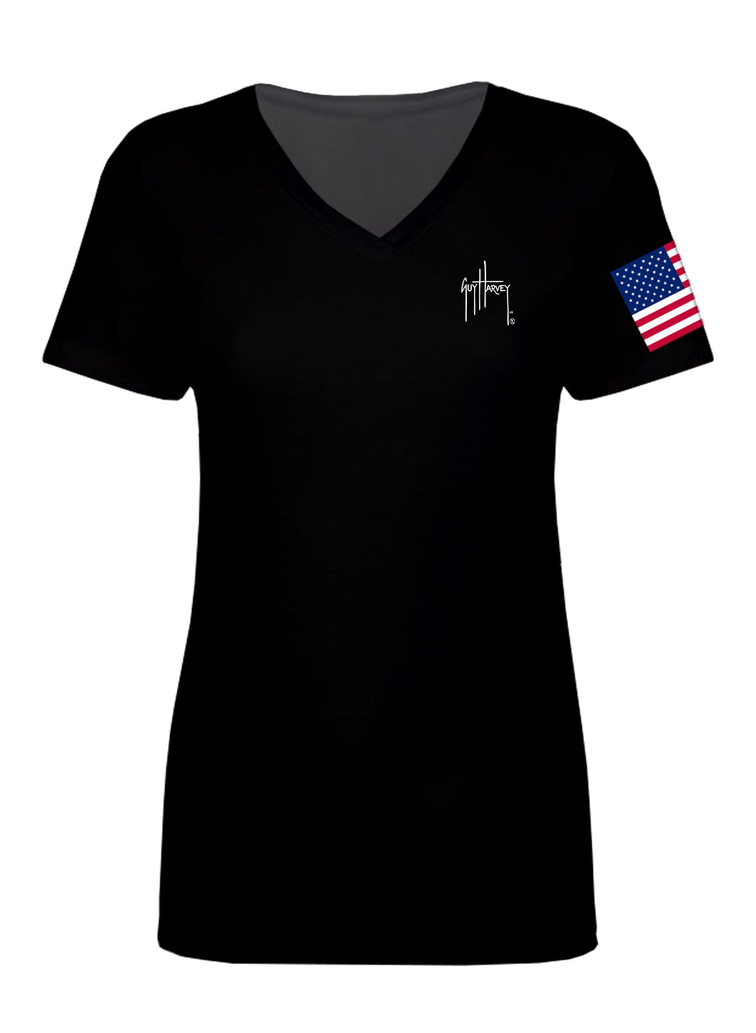 Ladies Veterans Day V-Neck Shirt View 2