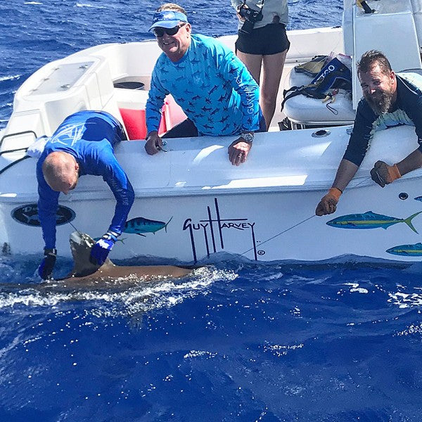 GHOF TAG AND RELEASE FIVE OCEANIC WHITETIP SHARKS IN APRIL