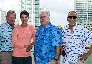 GUY HARVEY AND RESEARCH TEAM GO CRUISING FOR CONSERVATIONGUY HARVEY AND RESEARCH TEAM GO CRUISING FOR CONSERVATION