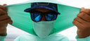 Man wearing a gaiter