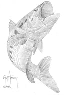 "Bass Scribble Art" Original