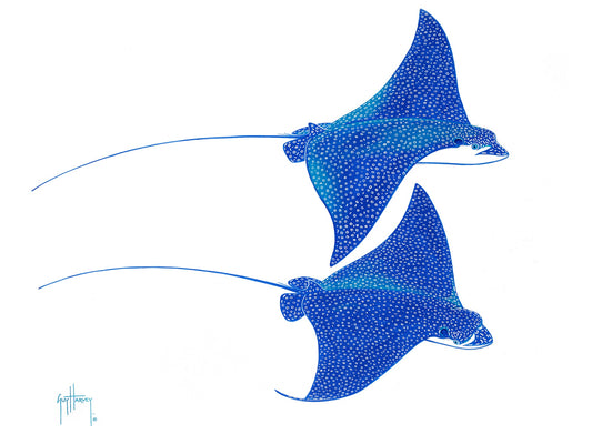 "Eagle Rays Blue" Original
