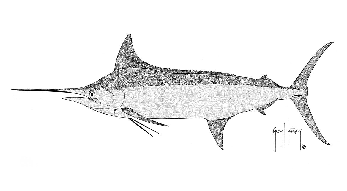 "Blue Marlin Parquet" Original