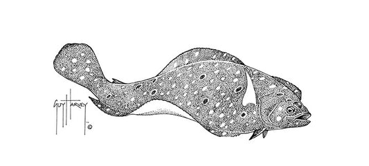 "Flounder Stipple" Original
