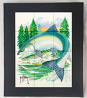 "Sockeye at Secluded Bay" Tile Art