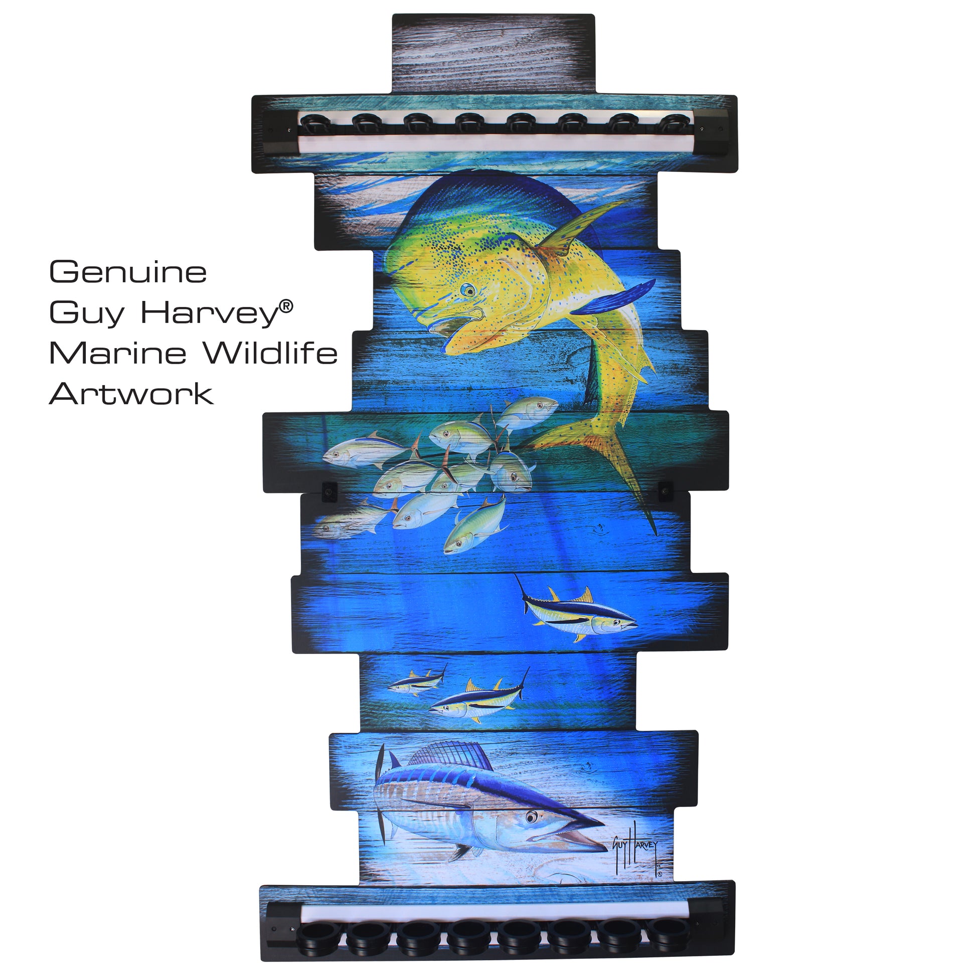 Guy Harvey Mahi 8 Rod Rack View 2