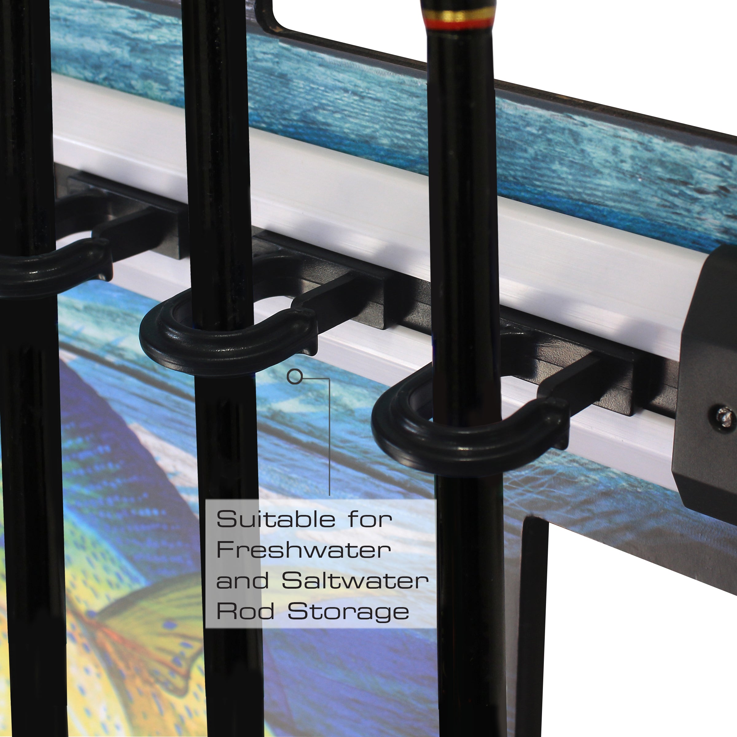 Guy Harvey Mahi 8 Rod Rack View 5