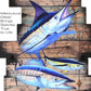 Guy Harvey Ancient Map 8 Rod Wall Rack View 4
