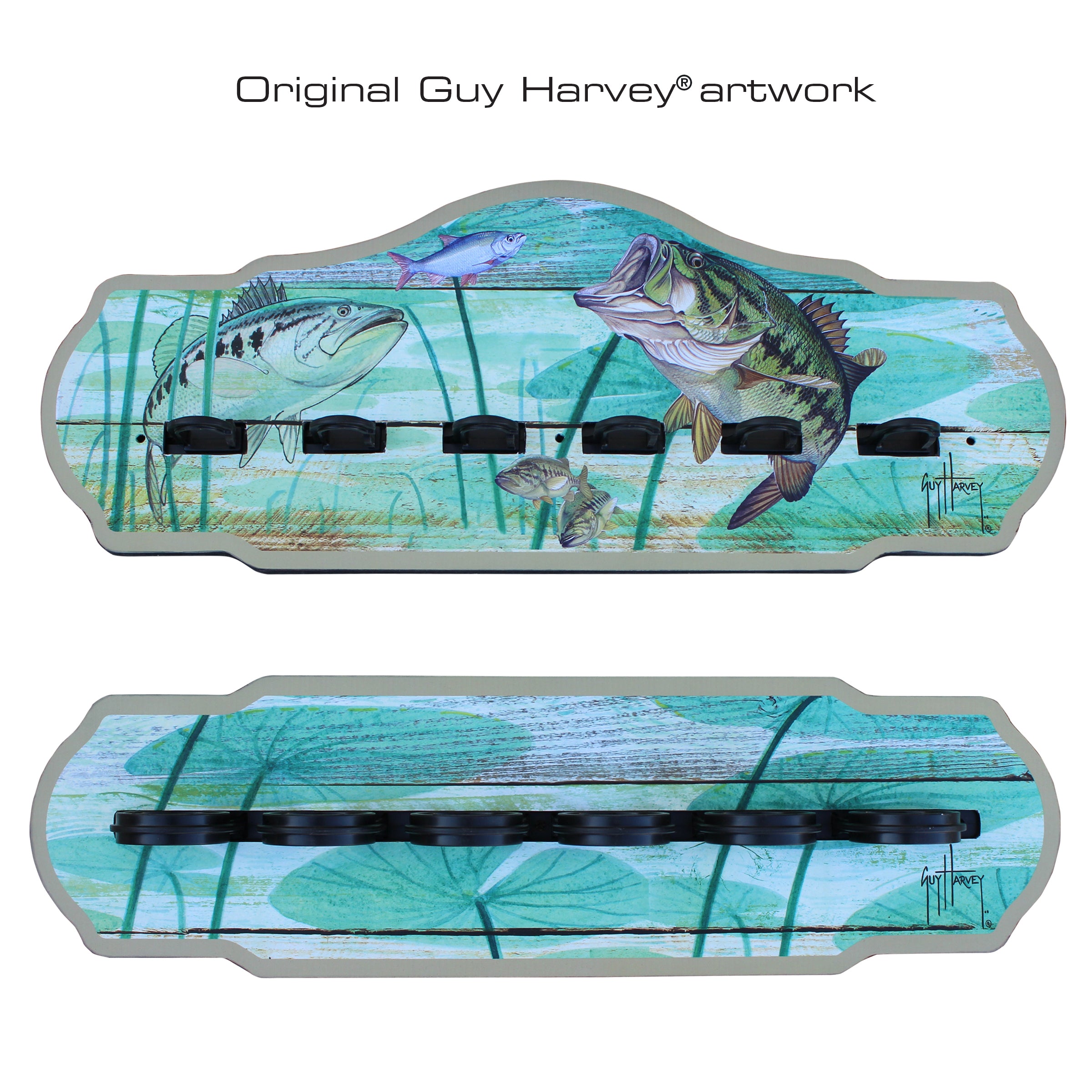 Guy Harvey Bass 6 Rod Wall Rack View 2