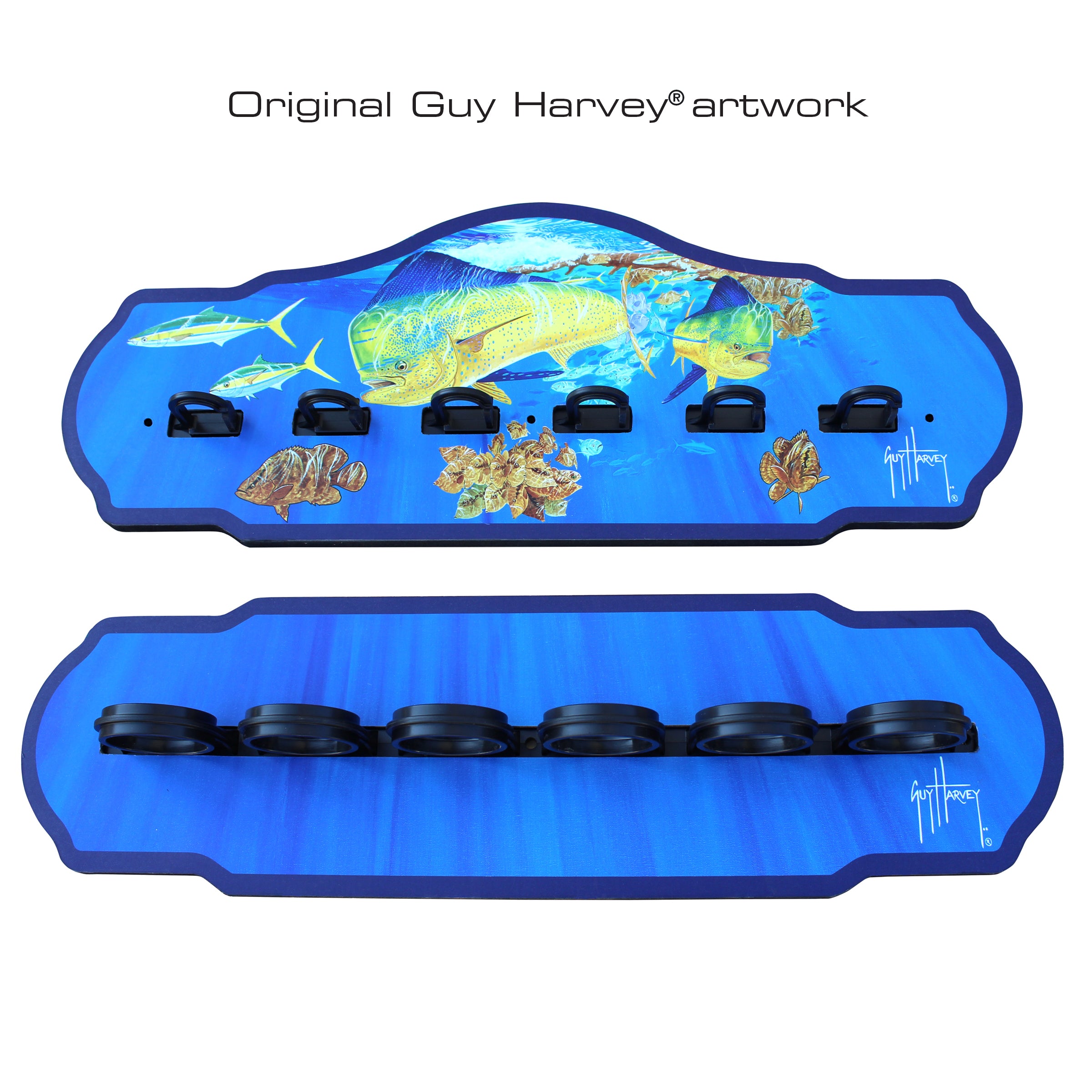 Guy Harvey Mahi 6 Rod Wall Rack View 2