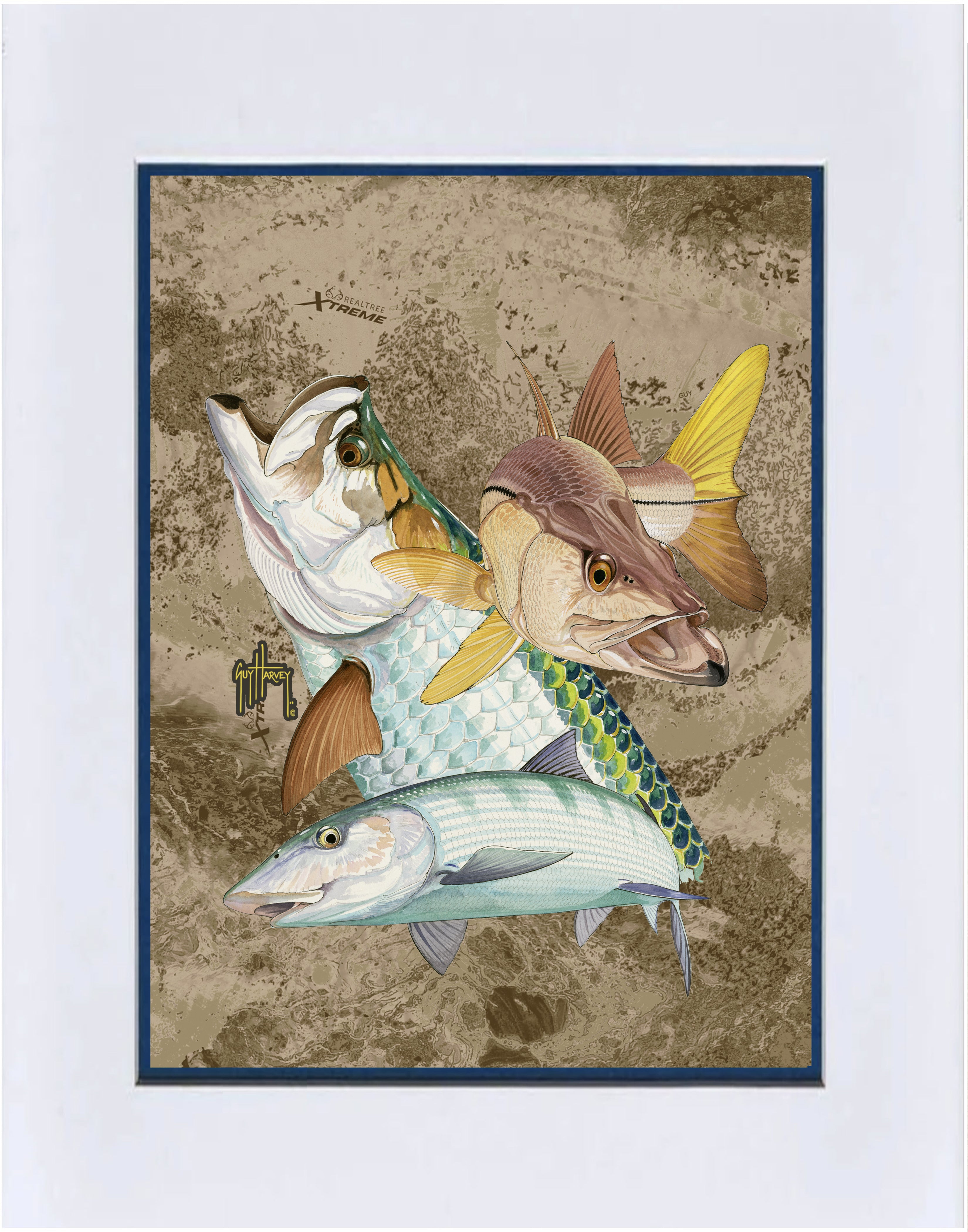 Realtree Xtreme Inshore Collage Mini Print View 1