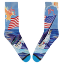 Guy Harvey Americana Marlin Socks View 1