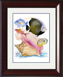 "French Angel and Conch" Mini Print