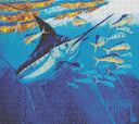 Blue Escape Mosaic Mural - Small