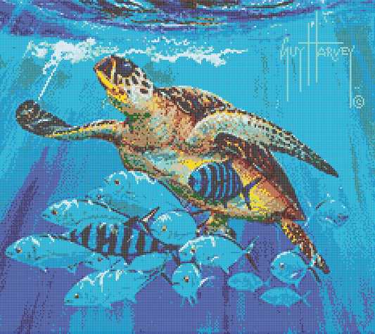 Hawksbill Caravan Mosaic Mural - Small