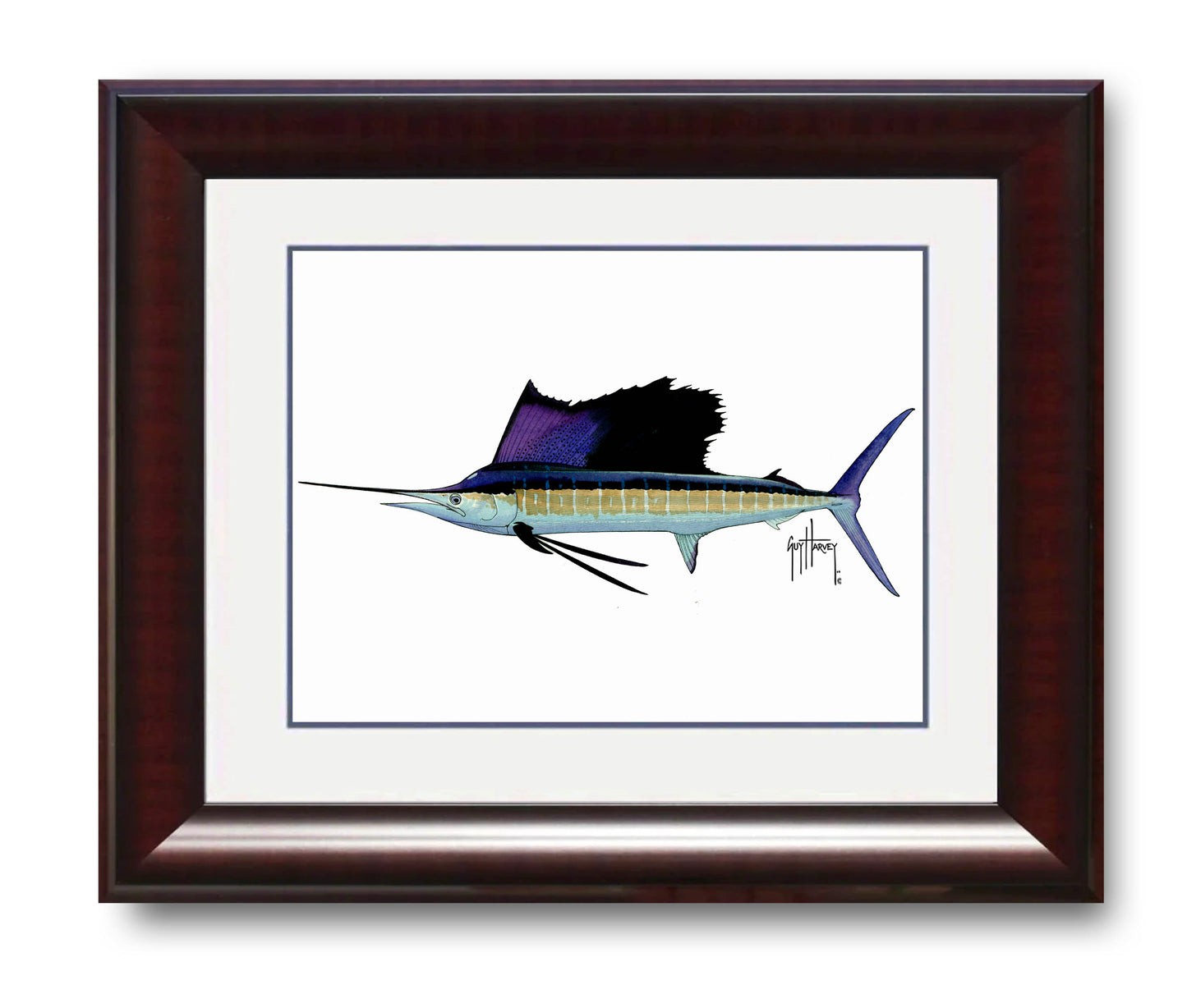 "Atlantic Sailfish" Grande Mini Print