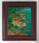 "Largemouth Bass with Crayfish" Tile Art