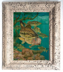 "Largemouth Bass with Crayfish" Tile Art